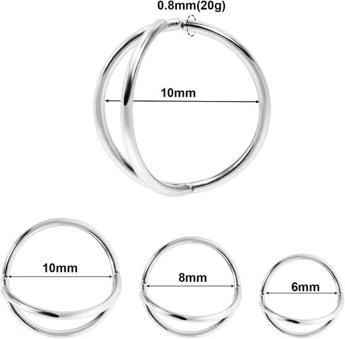 Double Hoop Earrings for One Hole: 3 Pairs Set Small Gold Double Hoops for Single Piercing Cartilage Surgical Steel Huggie Earrings for Men Tiny Hoops Hypoallergenic in Saudi Arabia