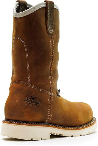 Thorogood American Heritage 11" Steel Toe Wellington Boots for Men - Premium Full-Grain Leather with Slip-Resistant Wedge Outsole and Comfort Insole; EH Rated in Saudi Arabia