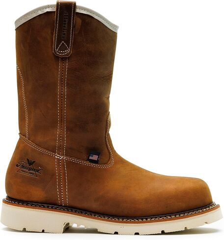 Thorogood American Heritage 11" Steel Toe Wellington Boots for Men - Premium Full-Grain Leather with Slip-Resistant Wedge Outsole and Comfort Insole; EH Rated in Saudi Arabia