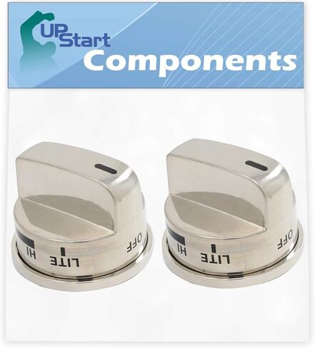 2-Pack Gas Range Knob Replacement for LG EBZ37189611 Compatible with LG LRG30355ST, LG LRG30357ST, LG LRG30855ST Gas Range (Non Super Boil) in Saudi Arabia