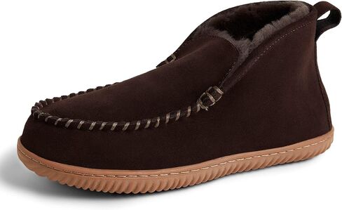 Dearfoams Men's Rockhampton Indoor/Outdoor Shearling Boot Slipper in Saudi Arabia