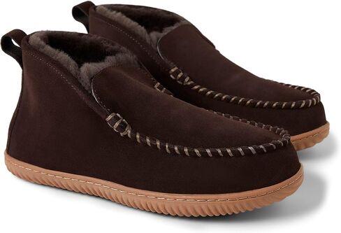 Dearfoams Men's Rockhampton Indoor/Outdoor Shearling Boot Slipper in Saudi Arabia