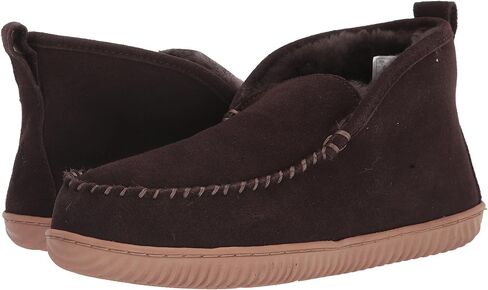 Dearfoams Men's Rockhampton Indoor/Outdoor Shearling Boot Slipper in Saudi Arabia