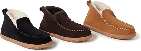 Dearfoams Men's Rockhampton Indoor/Outdoor Shearling Boot Slipper in Saudi Arabia
