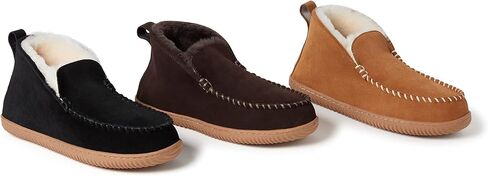 Dearfoams Men's Rockhampton Indoor/Outdoor Shearling Boot Slipper in Saudi Arabia