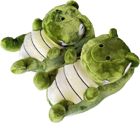 Adult Unisex Winter Warm Plush Animal Slippers,Soft Cozy Animal Styling Design Short Flannel Home Shoes,Animal Shaped Plush Booties,Carpet Slippers,Non-Slip Bedroom Shoes in Kuwait