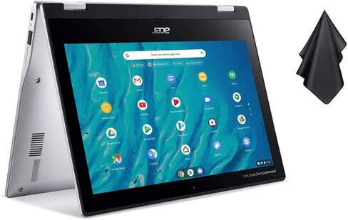 لاب توب قابل للتحويل طراز 2021 أحدث Acer Chromebook Spin 311 ، معالج ميدياتيك 8 كور ، 11.6 بوصة HD ، 4GB LPDDR4 ، 32GB eMMC ، Gigabit WiFi 5 ، Bluetooth 5.0 ، Google Chrome، Silver + Oydisen Cloth in Kuwait