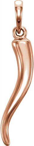 31.5x5.9mm Cornicello Italian Horn Charm Pendant (31mm x 5.9mm) in Saudi Arabia