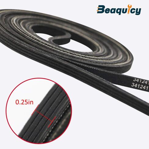 341241 Dryer Drum Drive Belt by Beaquicy - Replacement for Ken-more Whirlpool Dryer in Saudi Arabia