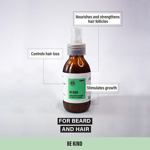 Beard Growth Oil | Energizing Hair and Beard Spray | Ginger Root Extract | BE KIND in Saudi Arabia