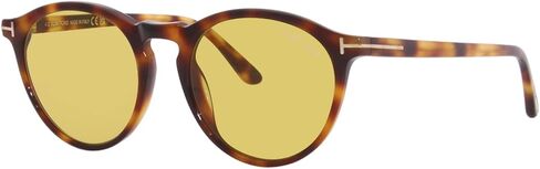 Sunglasses Tom Ford FT 0904 Aurele 53E Shiny Medium Blonde Havana/Yellow Lense in Saudi Arabia