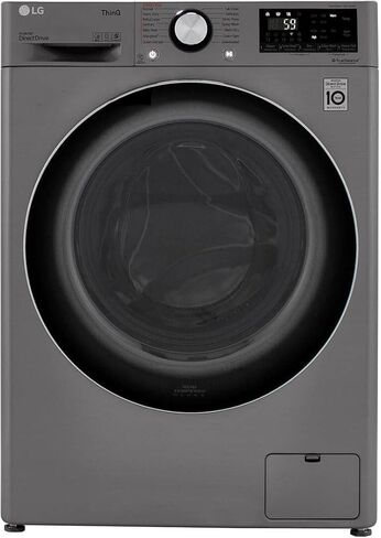 LG WM3555HVA 24 Inch Smart Front Load Washer/Dryer Combo with 2.4 cu.ft. Capacity, 14 Wash Programs, 13 Wash Options, 8 Dry Cycles, TurboWash™, Allergiene™ Cycle, Sanitize Cycle, Steam Refresh, in Saudi Arabia