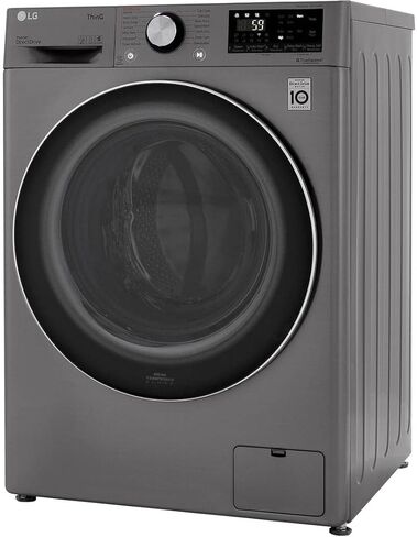 LG WM3555HVA 24 Inch Smart Front Load Washer/Dryer Combo with 2.4 cu.ft. Capacity, 14 Wash Programs, 13 Wash Options, 8 Dry Cycles, TurboWash™, Allergiene™ Cycle, Sanitize Cycle, Steam Refresh, in Saudi Arabia