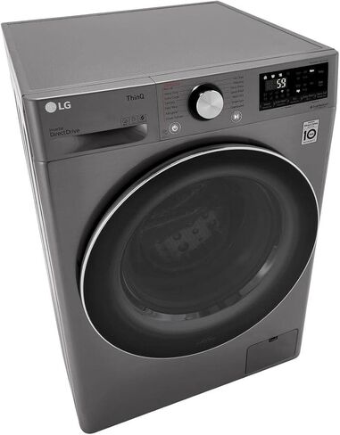 LG WM3555HVA 24 Inch Smart Front Load Washer/Dryer Combo with 2.4 cu.ft. Capacity, 14 Wash Programs, 13 Wash Options, 8 Dry Cycles, TurboWash™, Allergiene™ Cycle, Sanitize Cycle, Steam Refresh, in Saudi Arabia