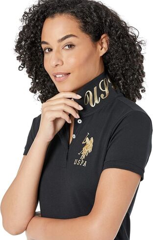 U.S. Polo Assn. USPA Metallic Print Polo in Saudi Arabia