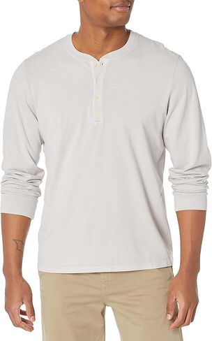 Velvet by Graham & Spencer Velvet Men's Remi Long Sleeve Henley Shirt in Saudi Arabia