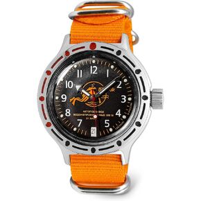 VOSTOK | Scuba Dude Amphibian Automatic Self-Winding Russian Diver Wrist Watch | WR 200 m | Amphibia 420380 |Fashion | Business | Casual Men's Watches in Saudi Arabia