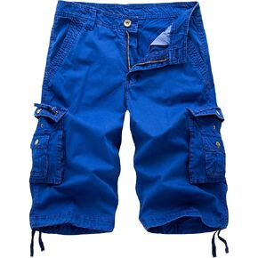 Men's Premium Twill Short Pants Cargo Shorts Cotton Relaxed Fit Fashion Multi-Pocket Outdoor Camouflage Half Overalls in Saudi Arabia