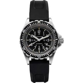 MARATHON 36mm Medium Diver's Automatic (MSAR Auto) Swiss Made Military Issue Milspec Watch with Tritium Illumination (No Government Government, Black Rubber SAR Strap Collection) in Saudi Arabia