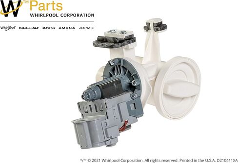 Whirlpool WPW10730972 Washer Water Pump, White in Saudi Arabia