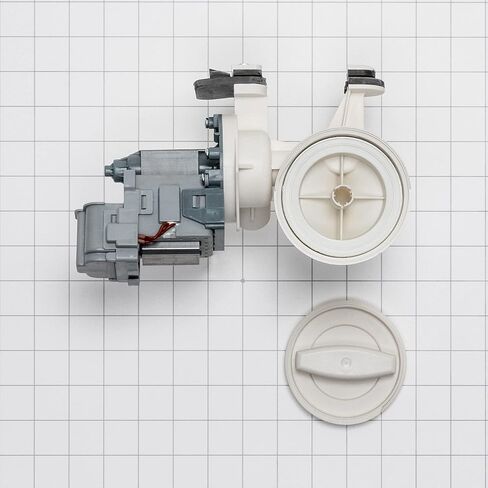 Whirlpool WPW10730972 Washer Water Pump, White in Saudi Arabia