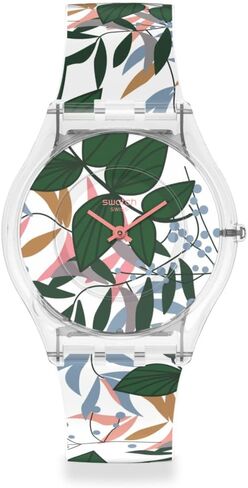 Swatch Skin Classic BIOSOURCED Leaves Jungle Quartz Watch in Saudi Arabia