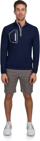 Men’s Dry Fit ¼ Zip Golf Pullover Jacket - Lightweight, Breathable & Stretch Fabric Sweater with Chest Pocket in Saudi Arabia