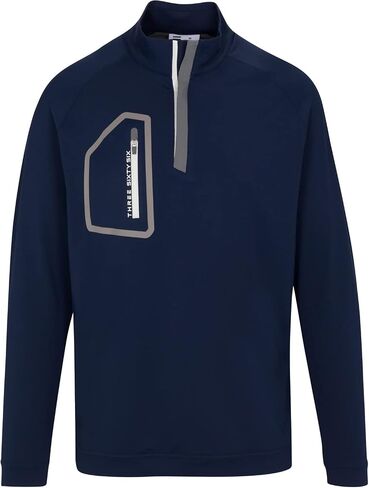 Men’s Dry Fit ¼ Zip Golf Pullover Jacket - Lightweight, Breathable & Stretch Fabric Sweater with Chest Pocket in Saudi Arabia