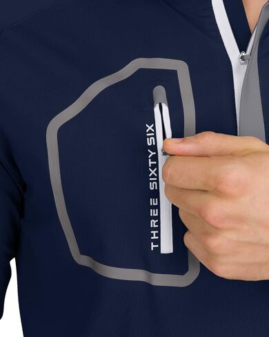 Men’s Dry Fit ¼ Zip Golf Pullover Jacket - Lightweight, Breathable & Stretch Fabric Sweater with Chest Pocket in Saudi Arabia