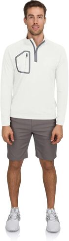 Men’s Dry Fit ¼ Zip Golf Pullover Jacket - Lightweight, Breathable & Stretch Fabric Sweater with Chest Pocket in Saudi Arabia