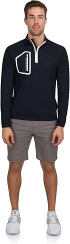 Men’s Dry Fit ¼ Zip Golf Pullover Jacket - Lightweight, Breathable & Stretch Fabric Sweater with Chest Pocket in Kuwait