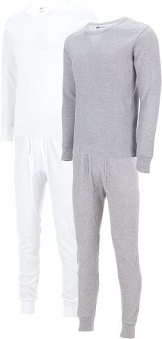 DARESAY Mens Thermal Long Sleeve Shirt & Pant - Base Layer for Tshirts & Jackets - Long Johns For Men Base Layer Set (2-Sets) in Kuwait