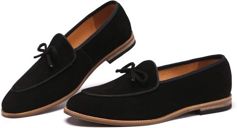 Santimon Men's Casual Tassel Bow Slip-On Driving Penny Loafers Boat Shoes Driver Moccasins in Kuwait