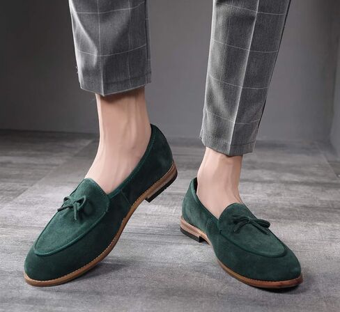 Santimon Men's Casual Tassel Bow Slip-On Driving Penny Loafers Boat Shoes Driver Moccasins in Kuwait