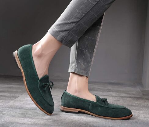 Santimon Men's Casual Tassel Bow Slip-On Driving Penny Loafers Boat Shoes Driver Moccasins in Kuwait