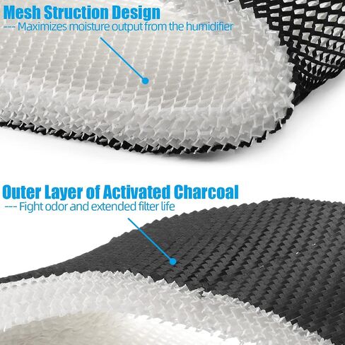 Alocs HWF75 Humidifier Filter D Replacement for Holmes - HM3500 HM3600 HM3650 HM3655 HM3656; Honey-Well HCM6009; Sunbeam SCM3501 SCM3609 SCM3755C humidifier (2 Pack) in Saudi Arabia