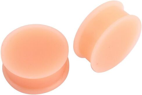 FM FM42 4 Pairs of Flesh Skin Colored Silicone Ear Plugs Hiding Hide Hider Retainer (3mm, 4mm, 5mm, 6mm) PJ1030 in Saudi Arabia