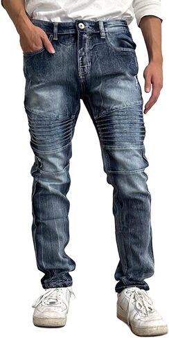 Southpole Men's Stretch Biker Denim Skinny Jeans in Saudi Arabia