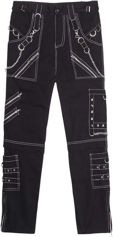 Cicilin Men's Fashion Hip Hop Rock Punk Gothic Pants Street Dance Harem Pants in Kuwait