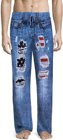 Under Disguise Men's Generic Faux Denim Mens Pajama Pants for Men in Saudi Arabia
