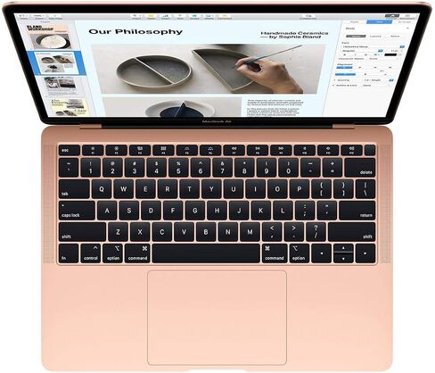Apple MacBook Air (13-inch Retina display, 1.6GHz dual-core Intel Core i5, 128GB) - Gold (Renewed) in Saudi Arabia
