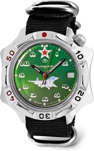 VOSTOK | Komandirskie MIG-29 Fulcrum Fighter Commander Russian Air Force Military Mechanical Wrist Watch | Fashion | Business | Casual Men’s Watches | Model Series 124 in Kuwait