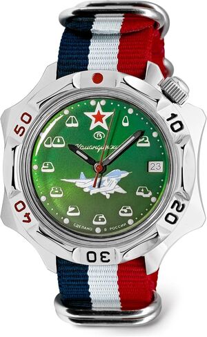 VOSTOK | Komandirskie MIG-29 Fulcrum Fighter Commander Russian Air Force Military Mechanical Wrist Watch | Fashion | Business | Casual Men’s Watches | Model Series 124 in Kuwait