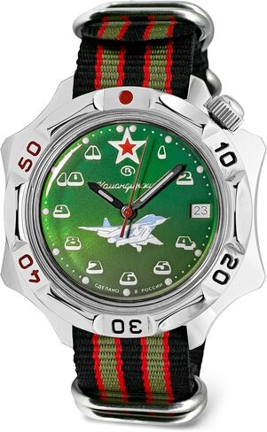 VOSTOK | Komandirskie MIG-29 Fulcrum Fighter Commander Russian Air Force Military Mechanical Wrist Watch | Fashion | Business | Casual Men’s Watches | Model Series 124 in Kuwait