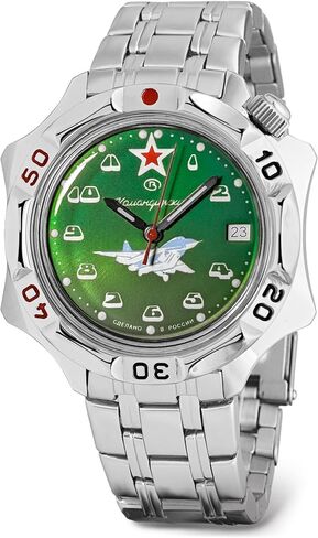 VOSTOK | Komandirskie MIG-29 Fulcrum Fighter Commander Russian Air Force Military Mechanical Wrist Watch | Fashion | Business | Casual Men’s Watches | Model Series 124 in Kuwait