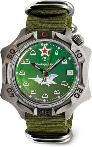 VOSTOK | Komandirskie MIG-29 Fulcrum Fighter Commander Russian Air Force Military Mechanical Wrist Watch | Fashion | Business | Casual Men’s Watches | Model Series 124 in Kuwait