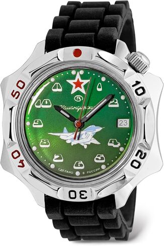 VOSTOK | Komandirskie MIG-29 Fulcrum Fighter Commander Russian Air Force Military Mechanical Wrist Watch | Fashion | Business | Casual Men’s Watches | Model Series 124 in Kuwait