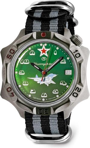 VOSTOK | Komandirskie MIG-29 Fulcrum Fighter Commander Russian Air Force Military Mechanical Wrist Watch | Fashion | Business | Casual Men’s Watches | Model Series 124 in Kuwait