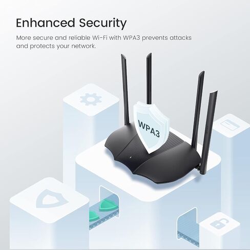 Tenda TX9 Pro WiFi 6 Router, AX3000 Dual Band Gigabit Smart 802.11ax Router, WPA3 Network Security, IPv6 Supported, Intel Chipset+OFDMA, Parental Control, TX9Pro. in Saudi Arabia