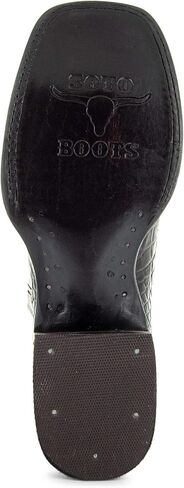Soto Boots Men's Square Toe Caiman Print Cowboy Boots H7005 in Saudi Arabia